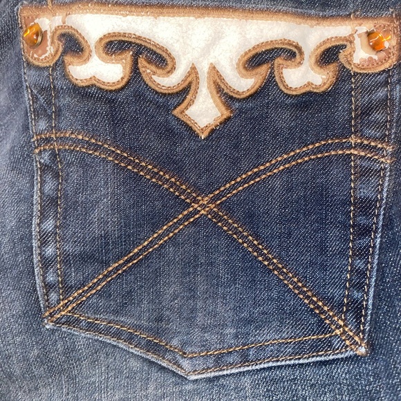 Liquid X Blue Flared Jeans - Picture 3 of 4